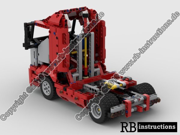 RBi Bauanleitung 42098 2-Achser Sattelzugmaschine mit Tieflader Auflieger C-Modell