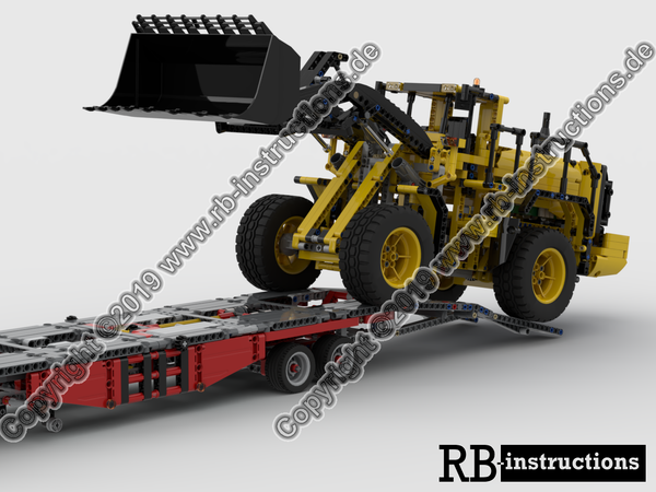 RBi Bauanleitung 42098 2-Achser Sattelzugmaschine mit Tieflader Auflieger C-Modell