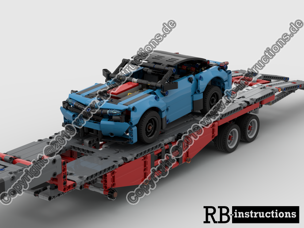 RBi Bauanleitung 42098 3-Achser Sattelzugmaschine mit Tieflader Auflieger C-Modell