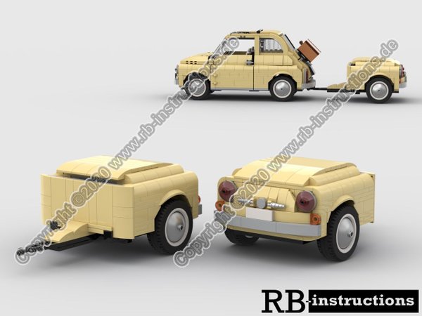 RBi Bauanleitung 10271 Anhänger (Front) für LEGO® Fiat 500