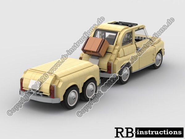 RBi Bauanleitung 10271 2-Achser Anhänger für LEGO® Fiat 500